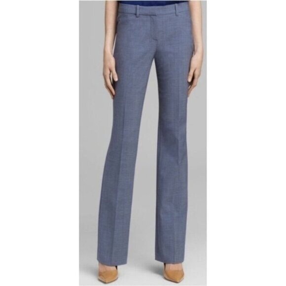 Theory Wool Blend Dress Pants Slacks Gray SZ 8 - Picture 6 of 12